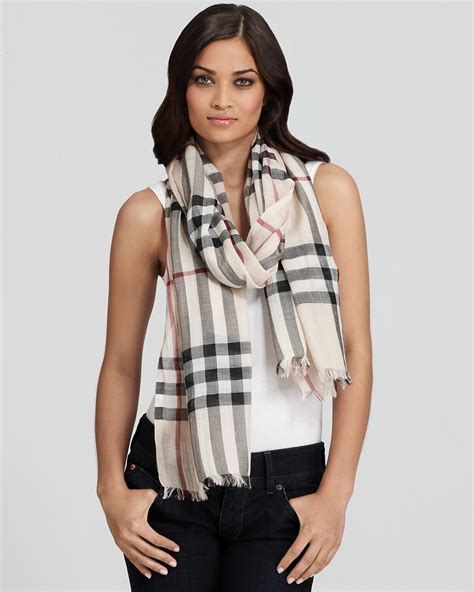 burberry giant check gauze silk wool|giant check wool scarf.